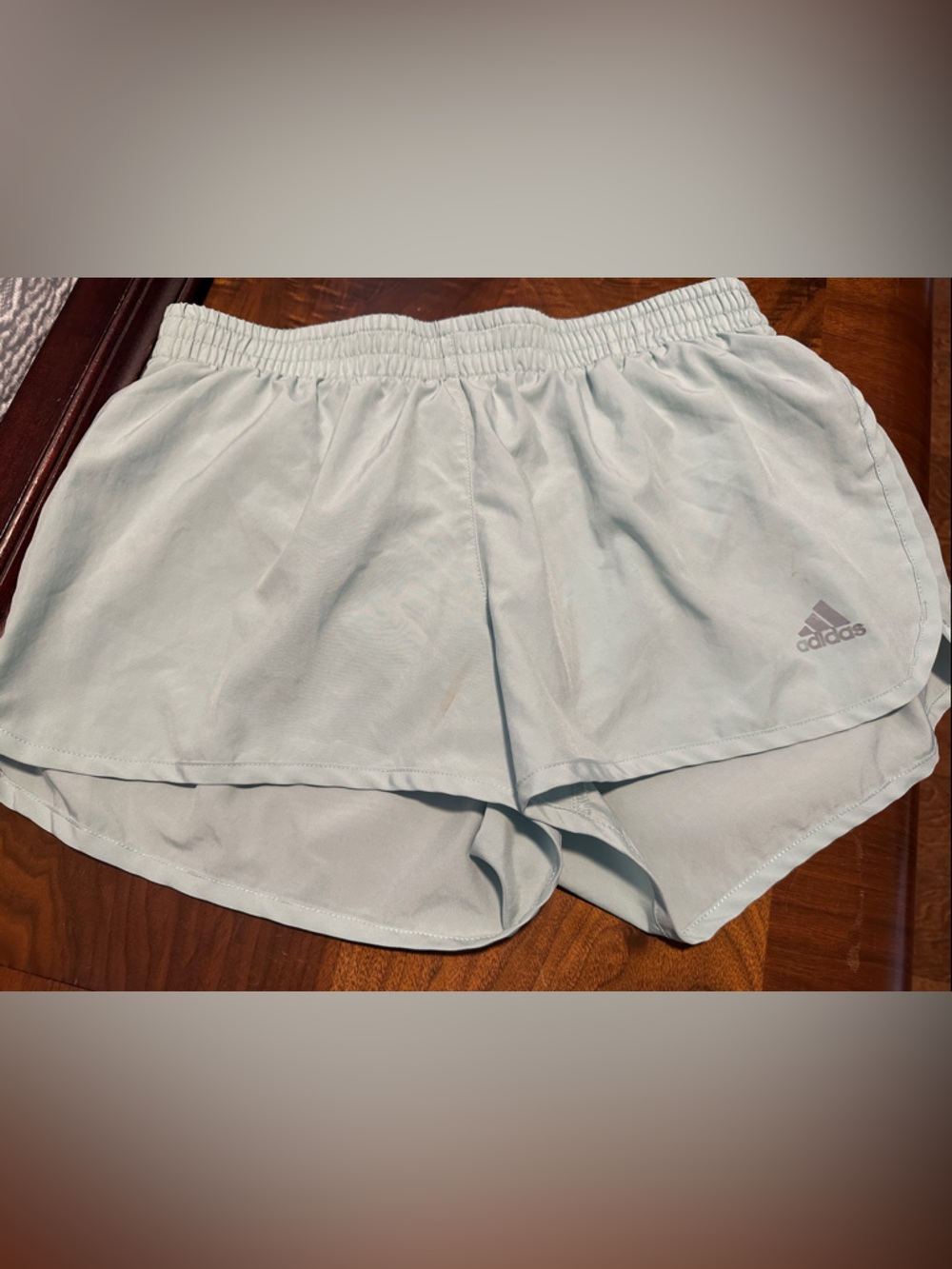 Adidas Mint Blue Lightweight Running Shorts S